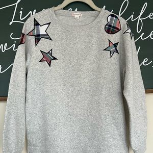 New with tags kids Crewcuts girl’s gray sweater / sweatshirt JCREW size 14